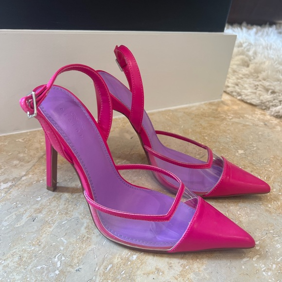 ASOS design pink strappy heels size 8 - Picture 6 of 8